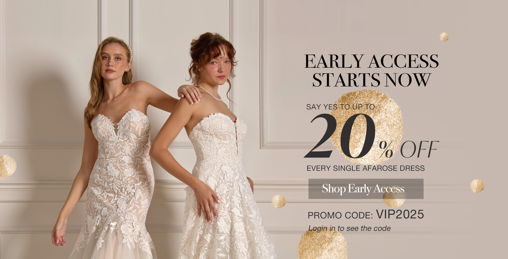 Early Access to 20% OFF