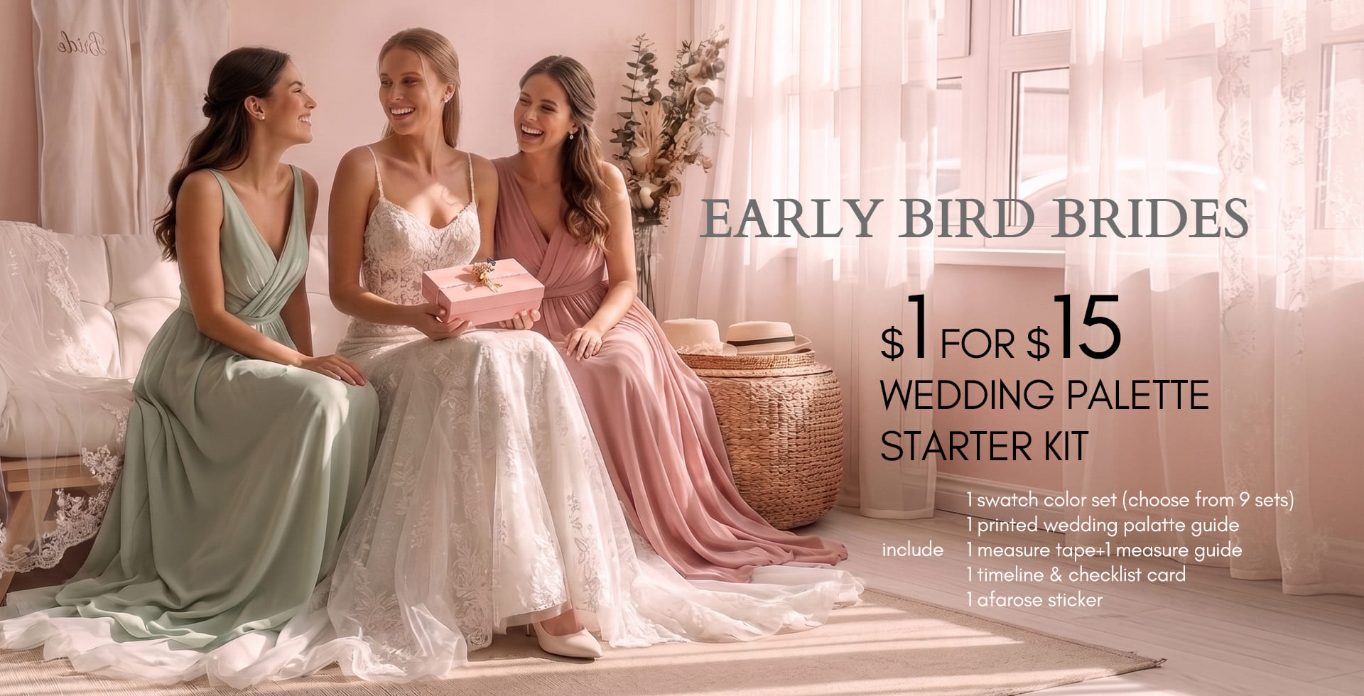 Early Bird Brides: $1 for "$15 Wedding Palette Starter Kit