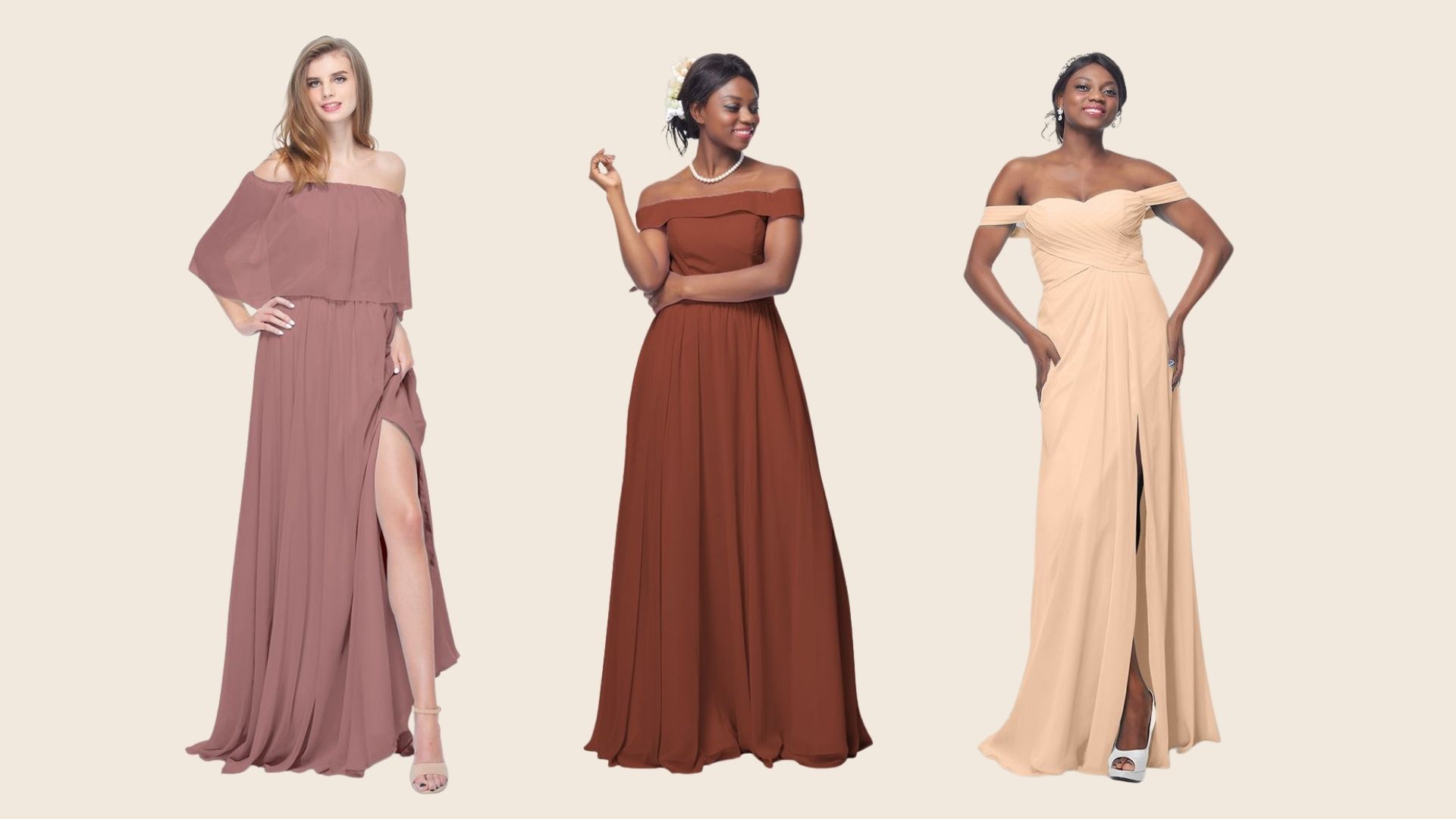 AFAROSE Blog : Bridesmaids Dress Neckline