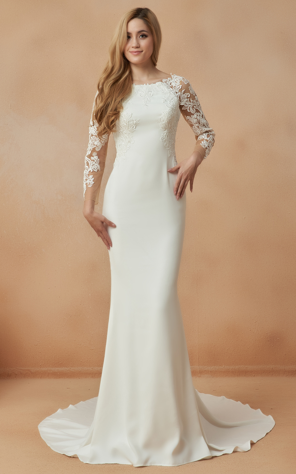 Wedding dress for rectangle body clearance shape