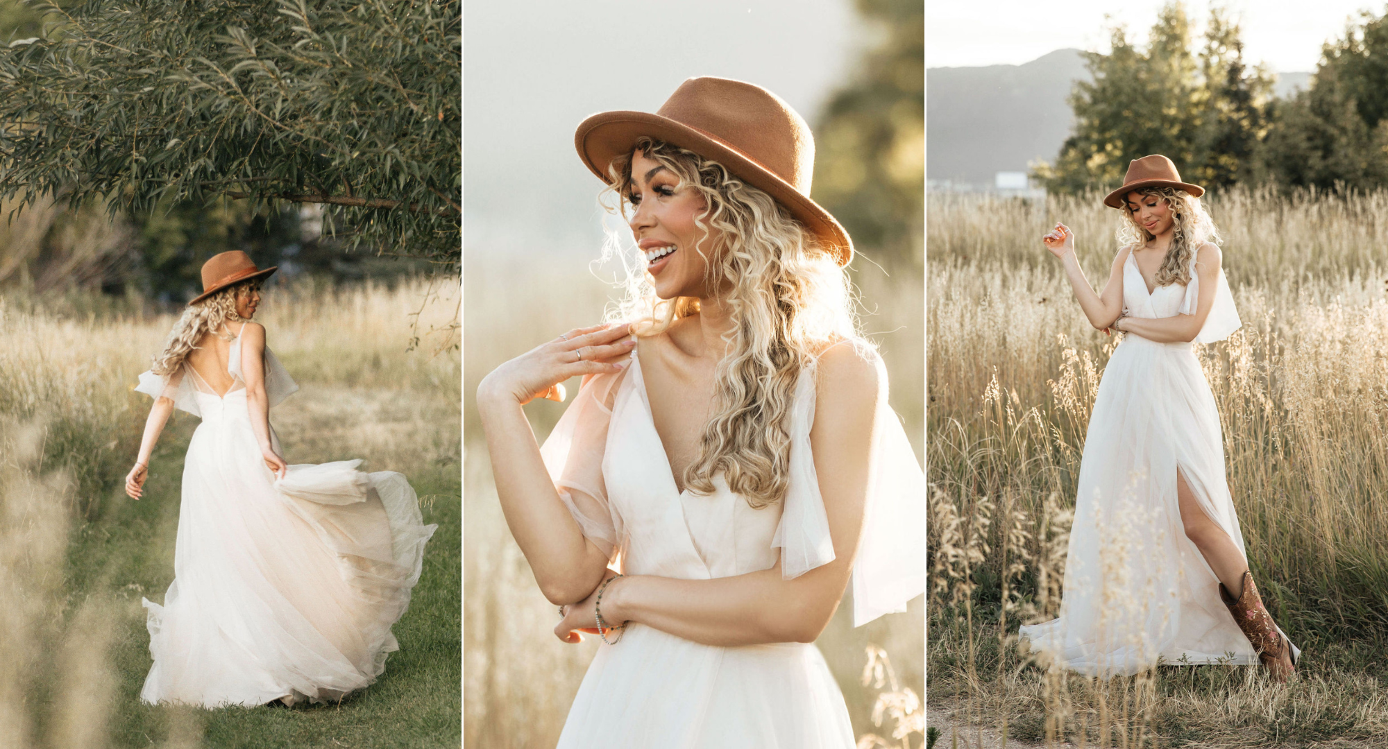 AFAROSE Blog Colorado Mountain Bridal Shoot Boho Dress Cowboy Boots and the Rockies