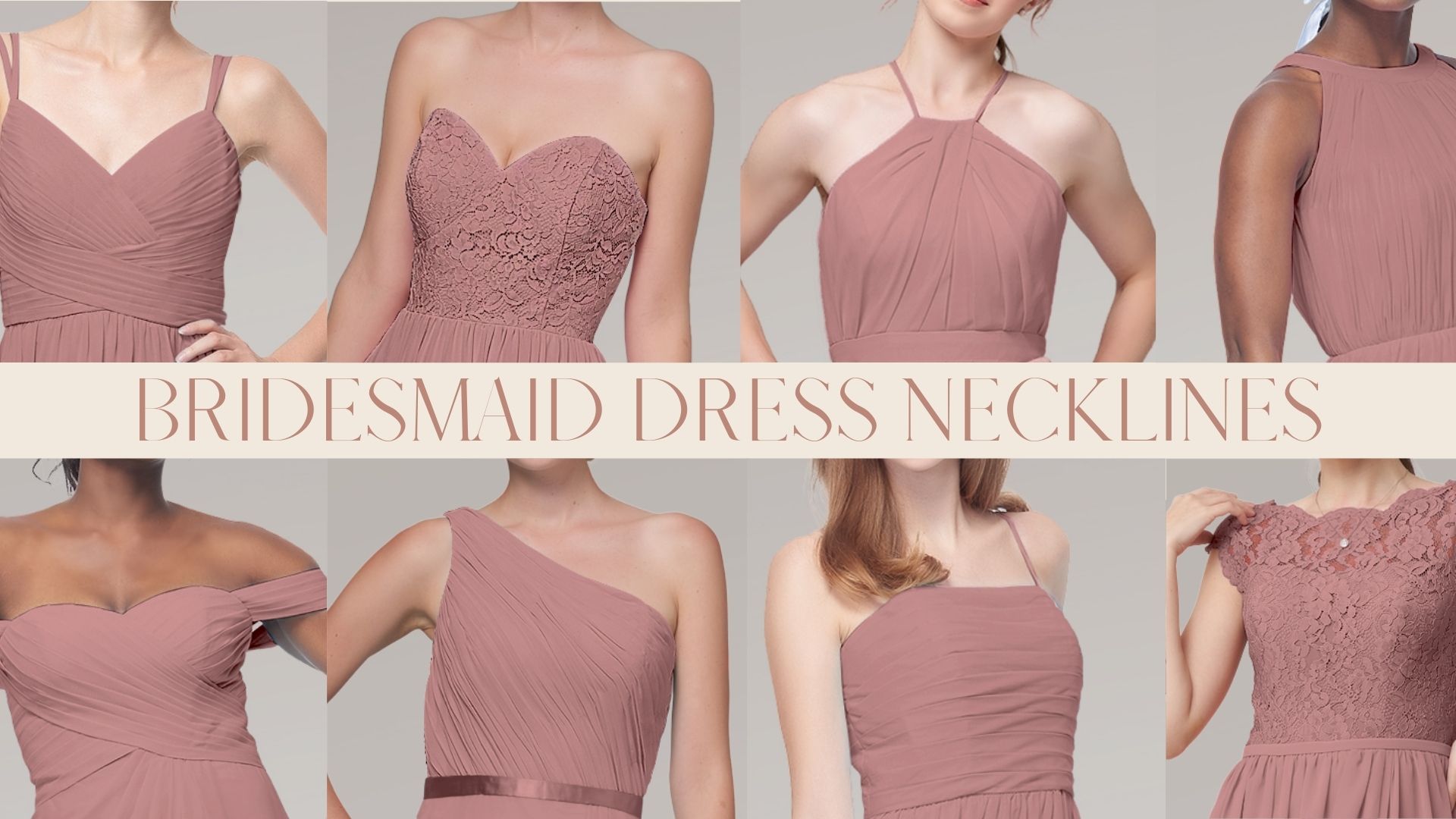 AFAROSE Blog Bridesmaids Dress Neckline